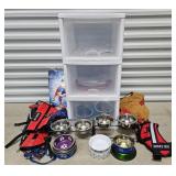3-DRAWER CHEST W/ ASST. CAT & DOG ITEMS