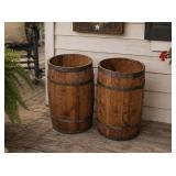 PAIR OF 19' X 12' OAK BARRELS