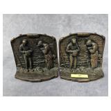 PAIR OF CAST IRON 5' BOOKENDS