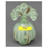 6.5' FENTON GLASS SEA MIST PERFUME BOTTLE