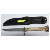 9.5' VINTAGE CUSTOM STAG HANDLE KNIFE