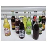 10- ASST. VINTAGE SODA BOTTLES, FULL