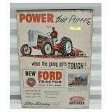 12' X 17' METAL FORD TRACTOR SIGN