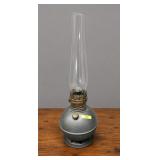ANTIQUE METAL OIL LAMP