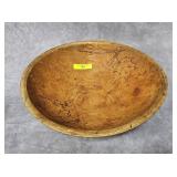 11' ANTIQUE WOODEN DOUGH BOWL