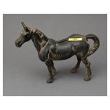 11' CAST IRON HORSE STILL BANK