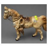 11' VINTAGE DIECAST HORSE FIGURE
