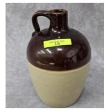 VINTAGE 2-QUART STONEWARE LIQUOR JUG