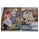 2- TRAY LOTS ASST. COSTUME & FASHION JEWELRY