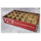 VINTAGE ROYAL CROWN COLA WOODEN DRINK CRATE