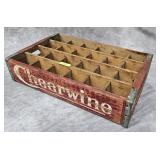 VINTAGE CHEERWINE WOODEN DRINK CRATE