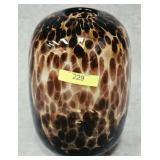 7.5' MURANO ART GLASS TORTOISE SHELL VASE