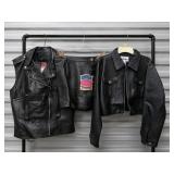 LOT OF 3- LADIES VESTS, JACKETS, AND MINI SKIRT