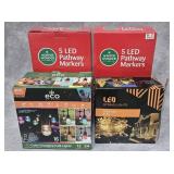 LOT OF ASST. PATHWAY MARKERS & STREAM LIGHTS