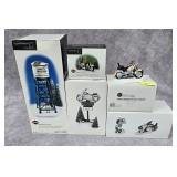 LOT OF SNOW VILLAGE HARLEY DAVIDSON ACCESSORIES