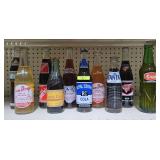 LOT OF 10- ASST. VINTAGE DRINK BOTTLES, FULL