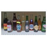LOT OF 10- ASST. VINTAGE DRINK BOTTLES, FULL