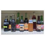 LOT OF 10- ASST. VINTAGE DRINK BOTTLES, FULL