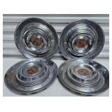 4- VINTAGE CADILLAC SOMBRERO HUB CAPS