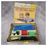 BATTERY OPERATED SHUTTLING LUMBER TRAIN SET