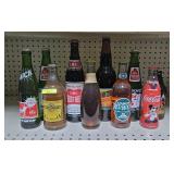 LOT OF 10- ASST. VINTAGE DRINK BOTTLES, FULL