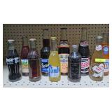LOT OF 10- ASST. VINTAGE DRINK BOTTLES, FULL