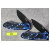 PAIR OF 7.5' RUKO LOCK BLADE KNIVES