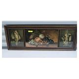 29' X 10' VINTAGE FRAMED BUFFET PRINT
