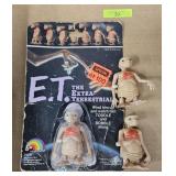 3- VINTAGE 'E.T.' WIND UP ACTION TOYS