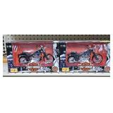 2- MAISTO HARLEY DAVIDSON DIE-CAST MOTORCYCLES