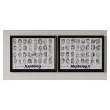 2- FRAMED MAYBERRY SIGNATURE PRINTS