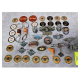 LOT OF ASST. HARLEY DAVIDSON PINS & STICK ONS