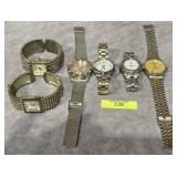 LOT POF 6- ASST. CARAVEL, GENEVA & OTHER WATCHES