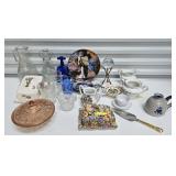 LOT OF ASST. CHINA, GLASS & POTTERY