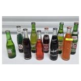 10- ASST. VINTAGE SODA BOTTLES, FULL