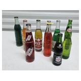 10- ASST. VINTAGE SODA BOTTLES, FULL