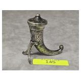 STERLING SILVER NORWAY HORN SHAKER