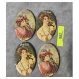 4- COCA-COLA 3' COMPACT MIRRORS