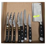 TRAY LOT OF ASST. KNIVES AND CUTLERY