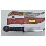 FIXED BLADE BOWIE & SURVIVAL KNIFE LOT