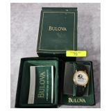 BULOVA CAROLINA PANTHERS QUARTZ WATCH