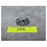 STERLING SILVER ~4CT IOLITE RING, SZ-8