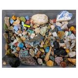 TUB OF ASST. ROCKS, CRYSTALS, FOSSILS & MINERALS