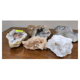 5- LARGE (~7') GEODE CRYSTALS