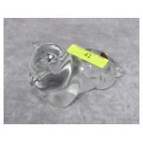 4' FENTON GLASS GARNET BIRTHDAY BEAR