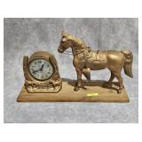 VINTAGE 18' SESSIONS HORSE CLOCK