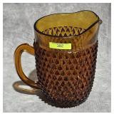8' INDIANA GLASS DIAMOND POINT PITCHER