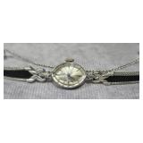 14K W.GOLD LADIES ROLEX WATCH, 17 JEWEL