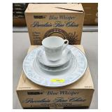 2- SHEFFIELD BLUE WHISPER 4-PC. PLACE SETTINGS