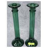 PAIR OF 12' INDIANA GLASS CANDLES